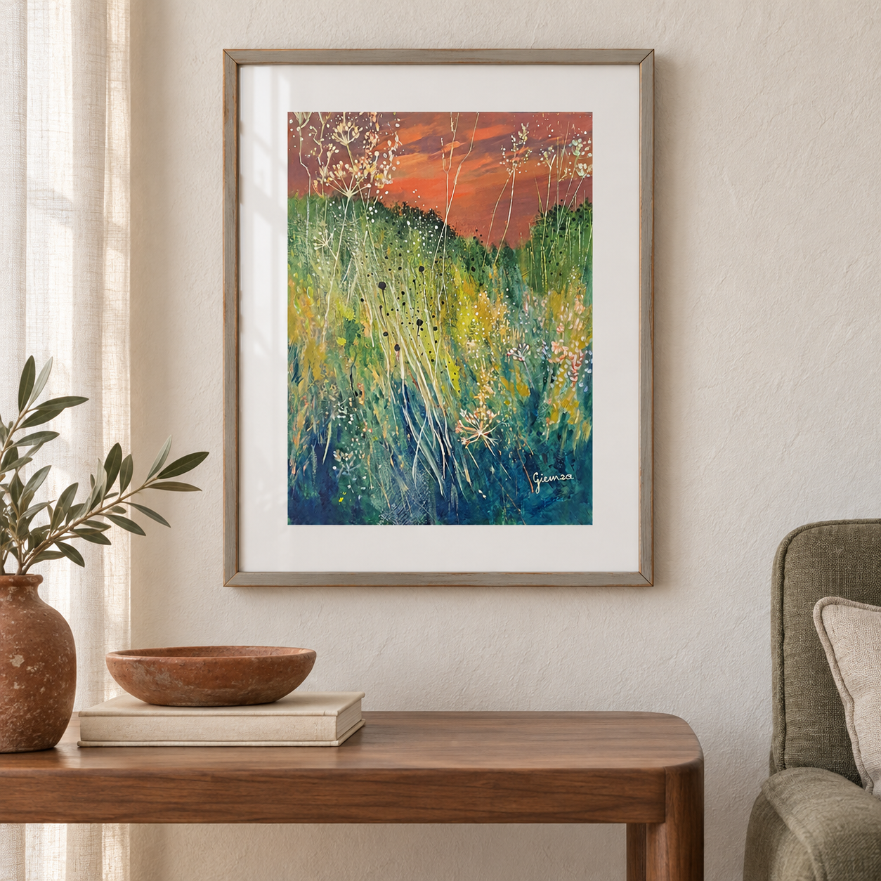 PRINT Daria Giemza "Łąka V"